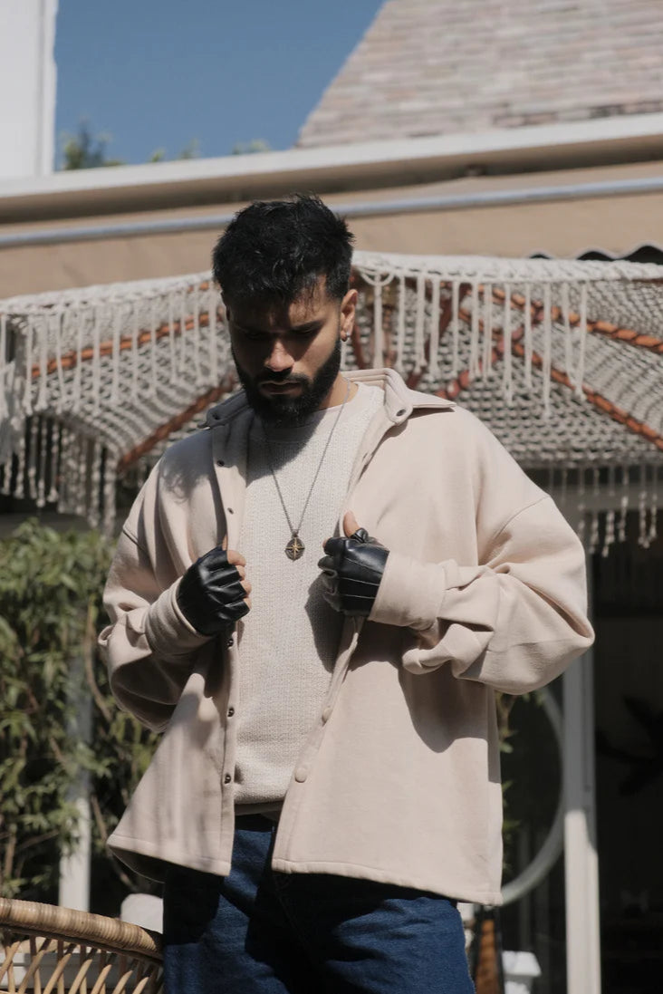 Spring Shacket - Beige