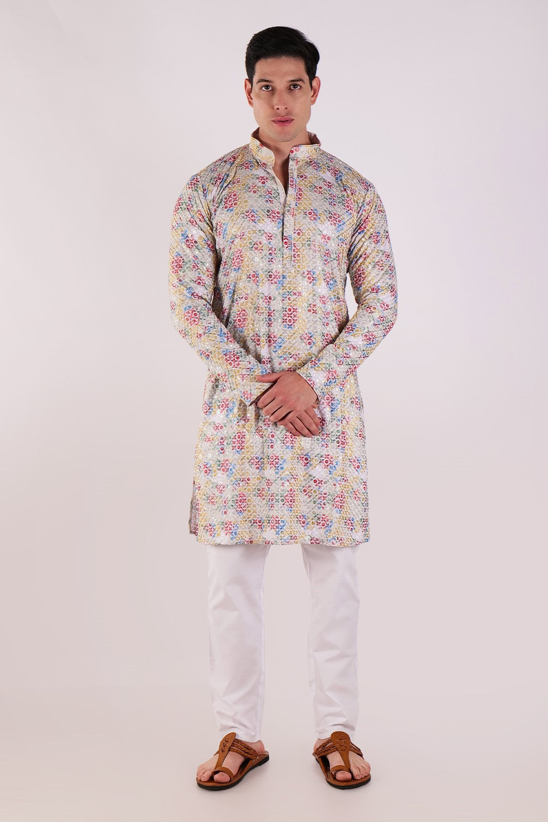 Royal Resham Heavy Work Kurta & Pajama Set