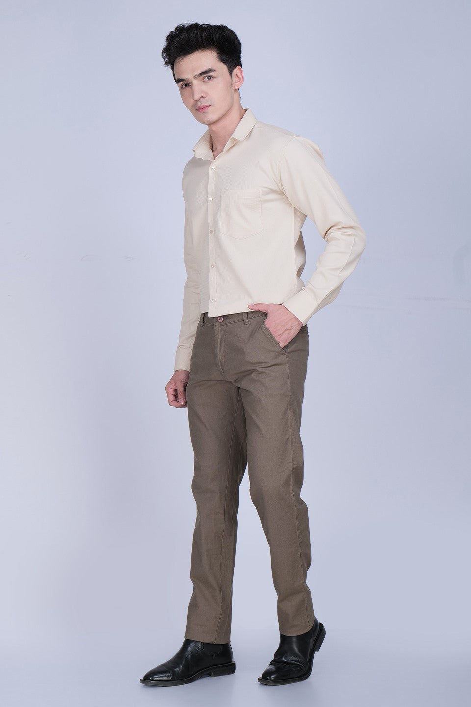 Light Brown Linen Trouser