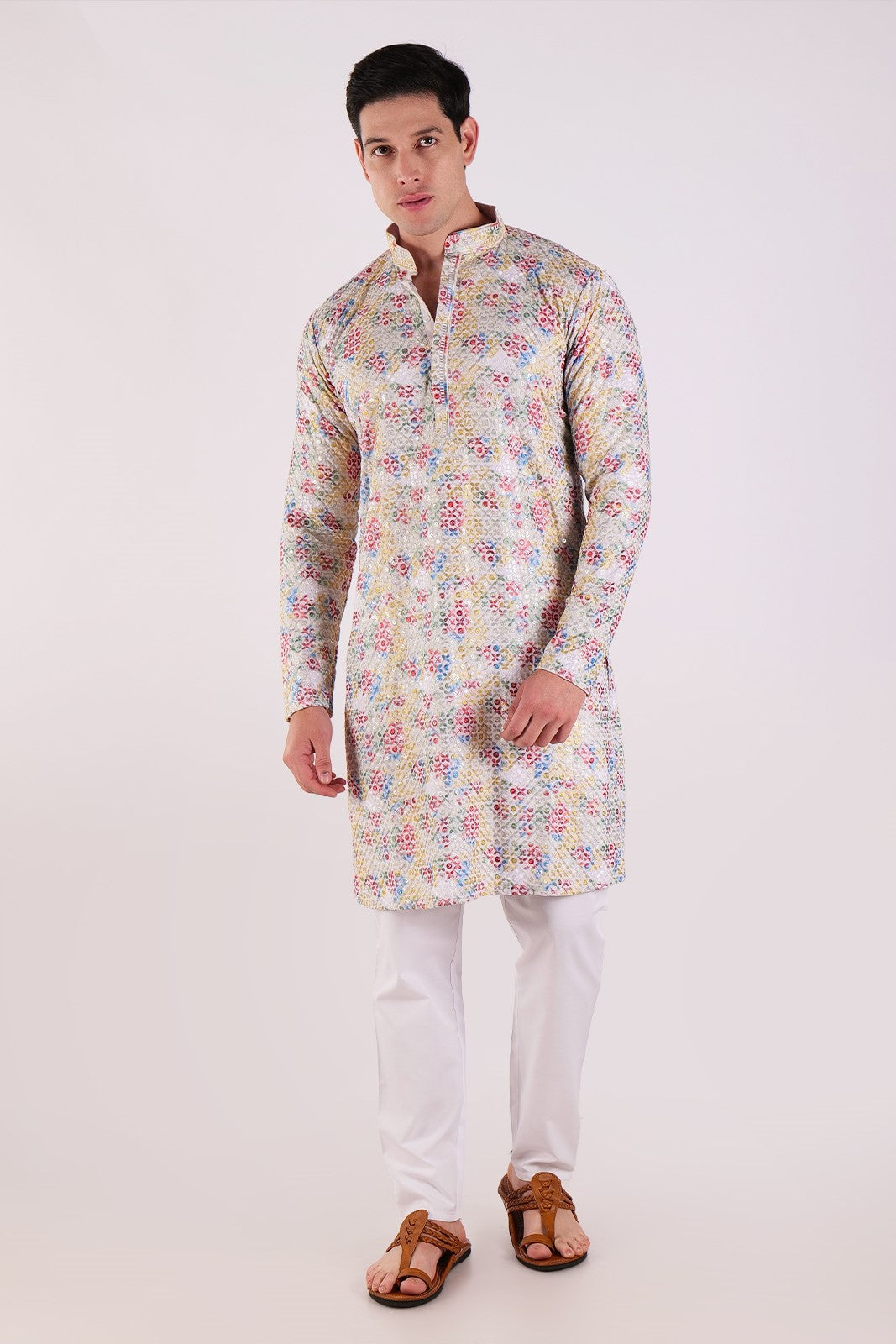 Royal Resham Heavy Work Kurta & Pajama Set