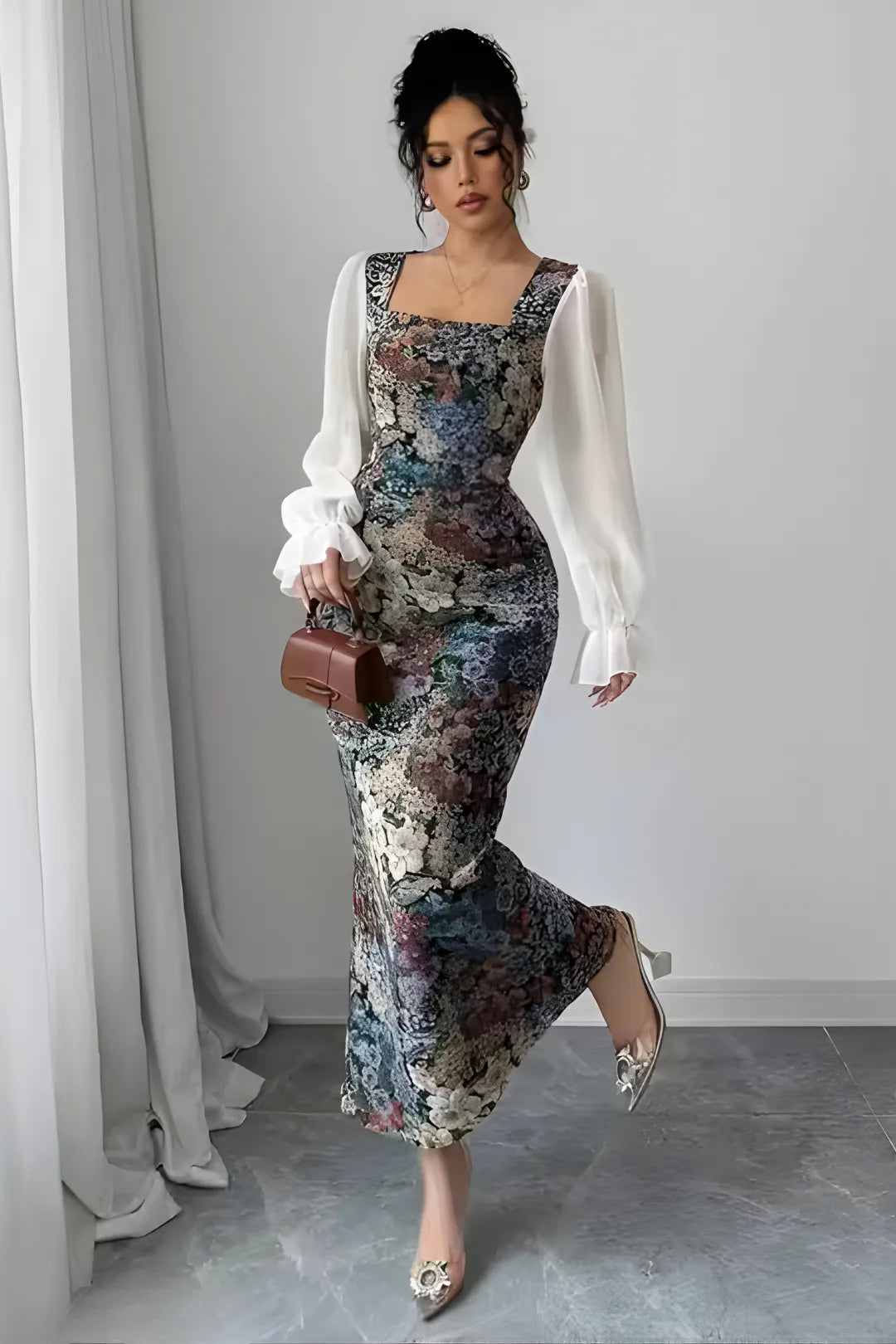 Patchwork Pencil Dress