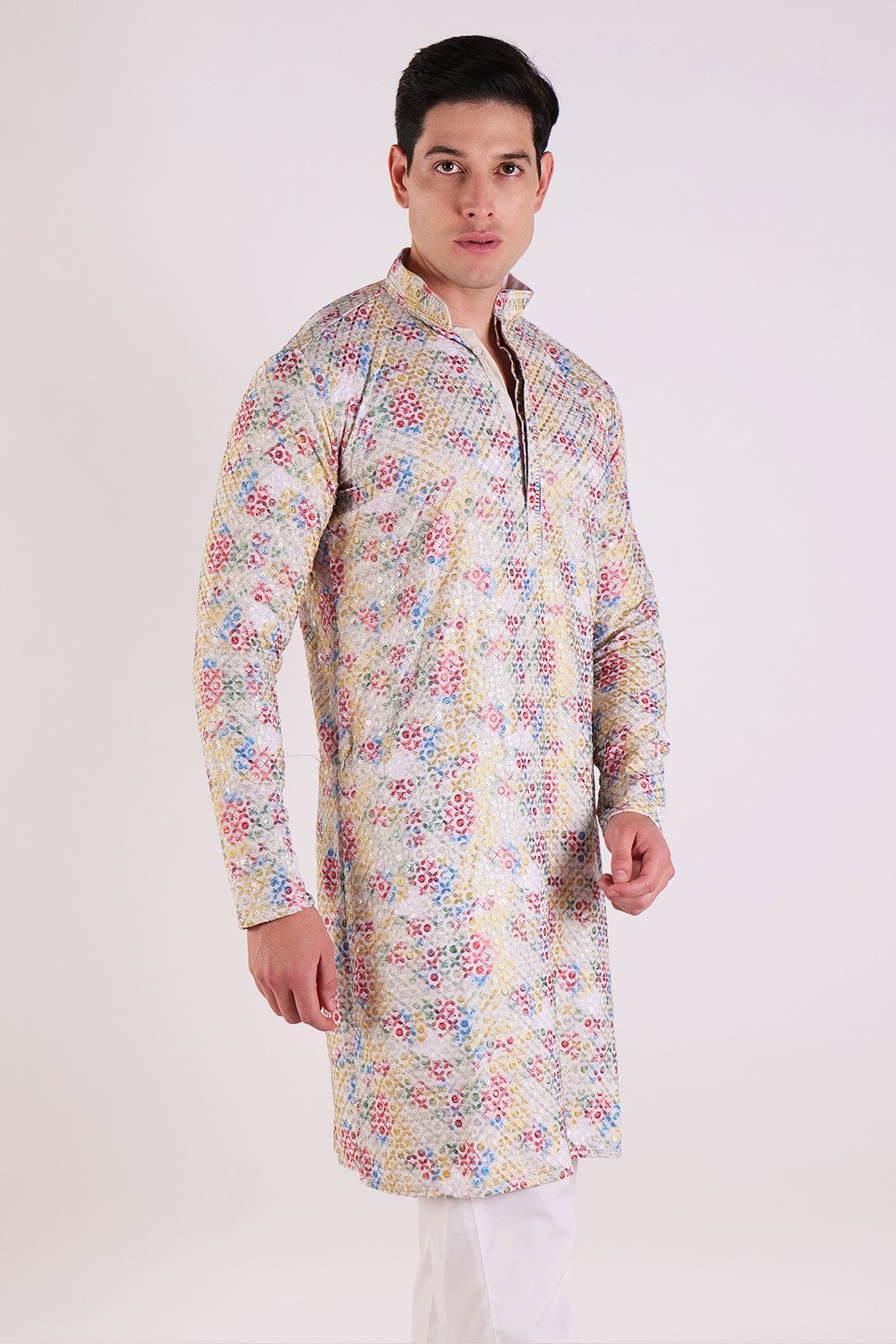 Royal Resham Heavy Work Kurta & Pajama Set