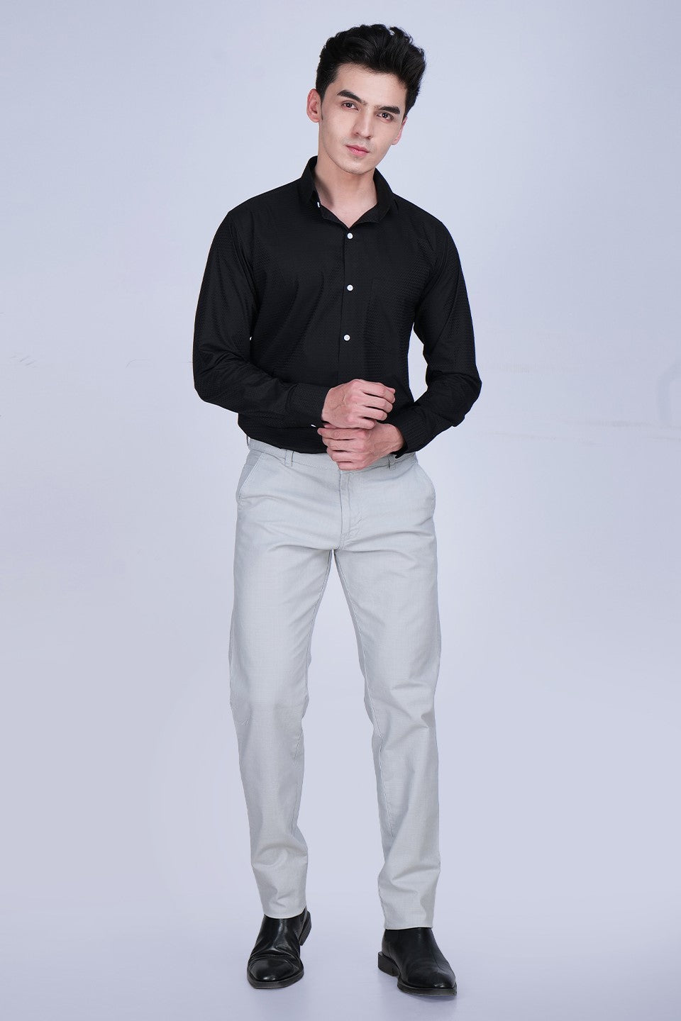 Light Grey Linen Trouser