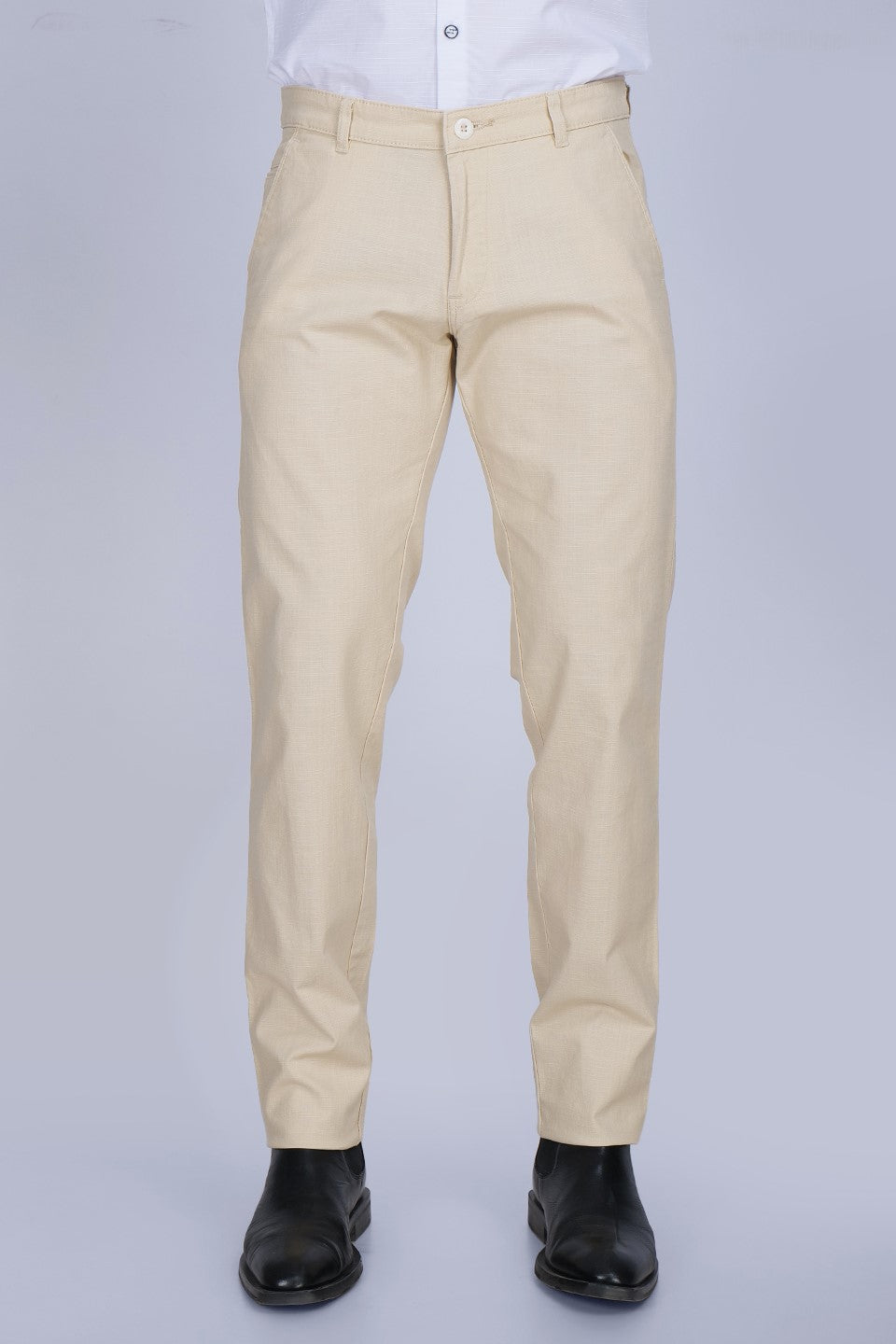 Cream Linen Trouser