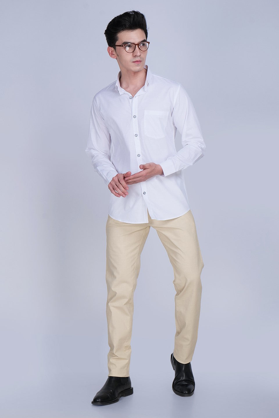 Cream Linen Trouser