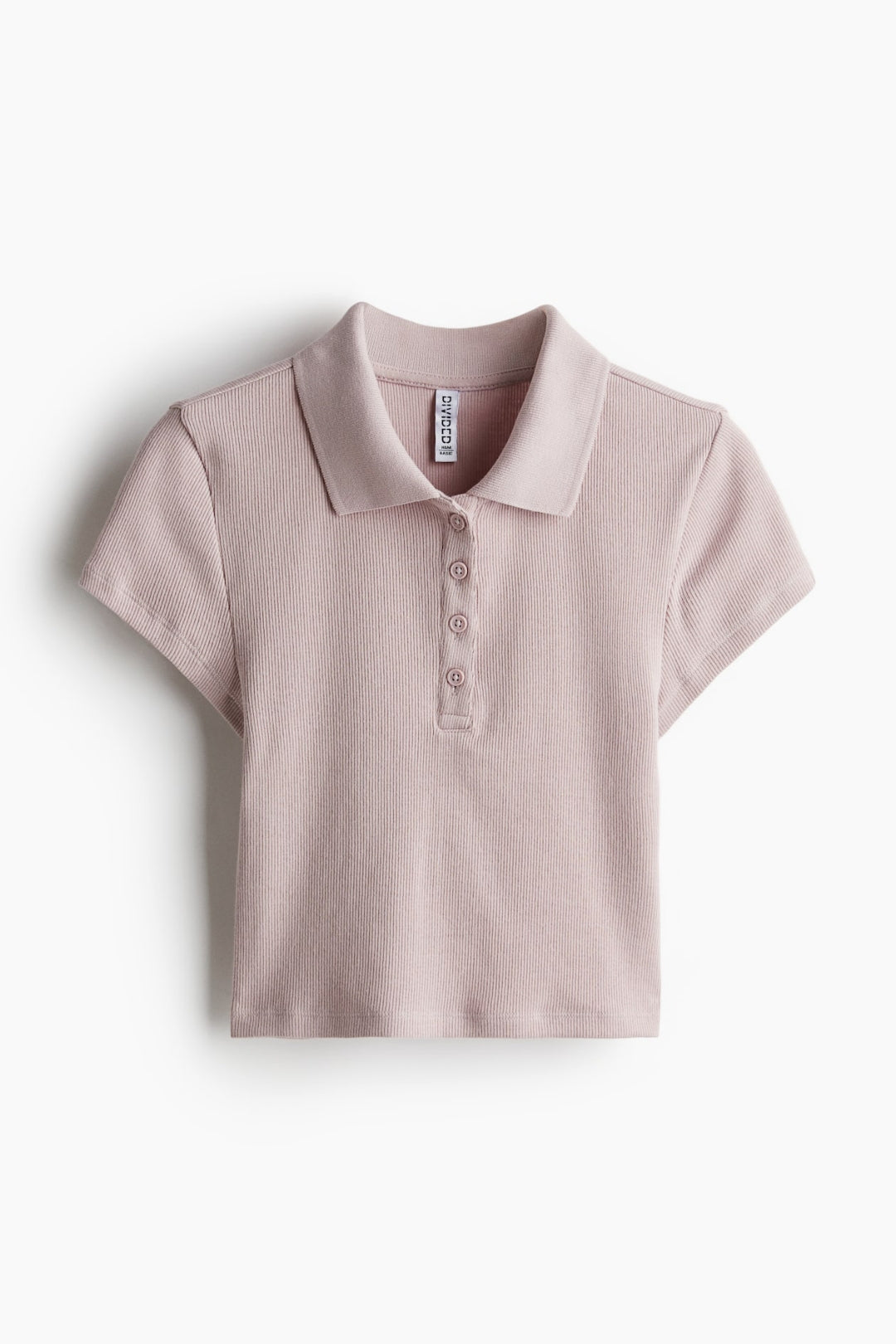 Ribbed polo shirt