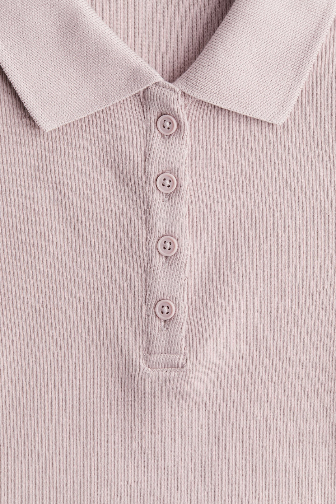 Ribbed polo shirt