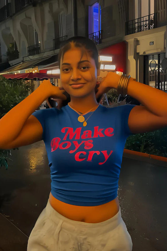 Make boys cry It Girl Baby tee for Women