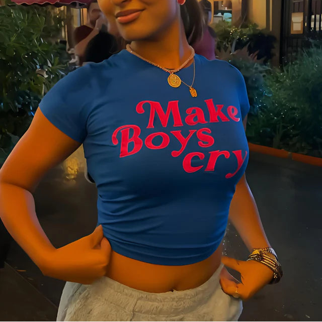 Make boys cry It Girl Baby tee for Women