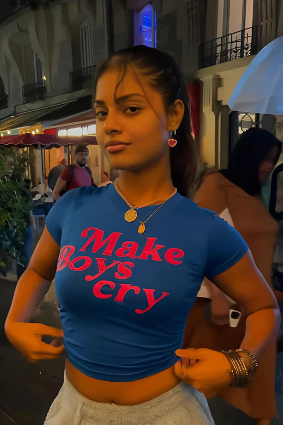 Make boys cry It Girl Baby tee for Women