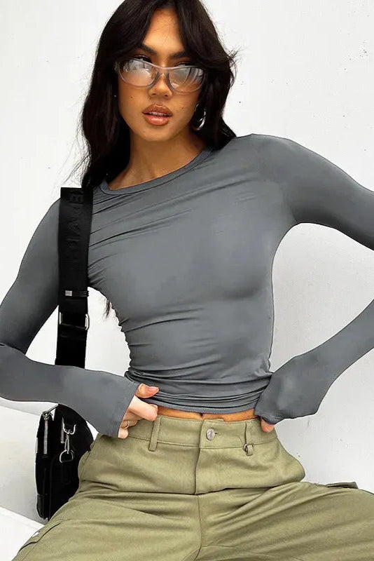 Solid Full Sleeve Tshirt