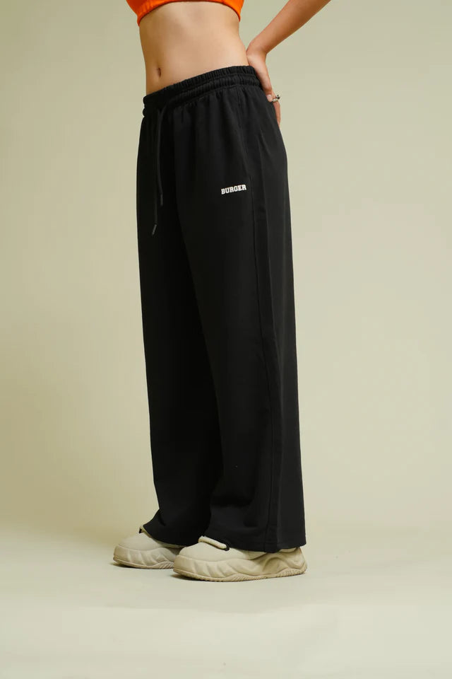 Irish Track Pants(Mid Rise Regular Fit) For Men And Women Black