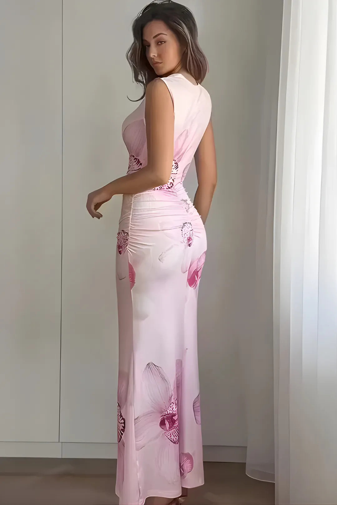 Euphoria Floral Draped Dress