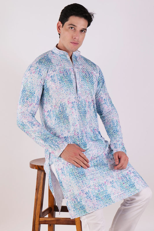 Resham Luxe Kurta & Pajama Set