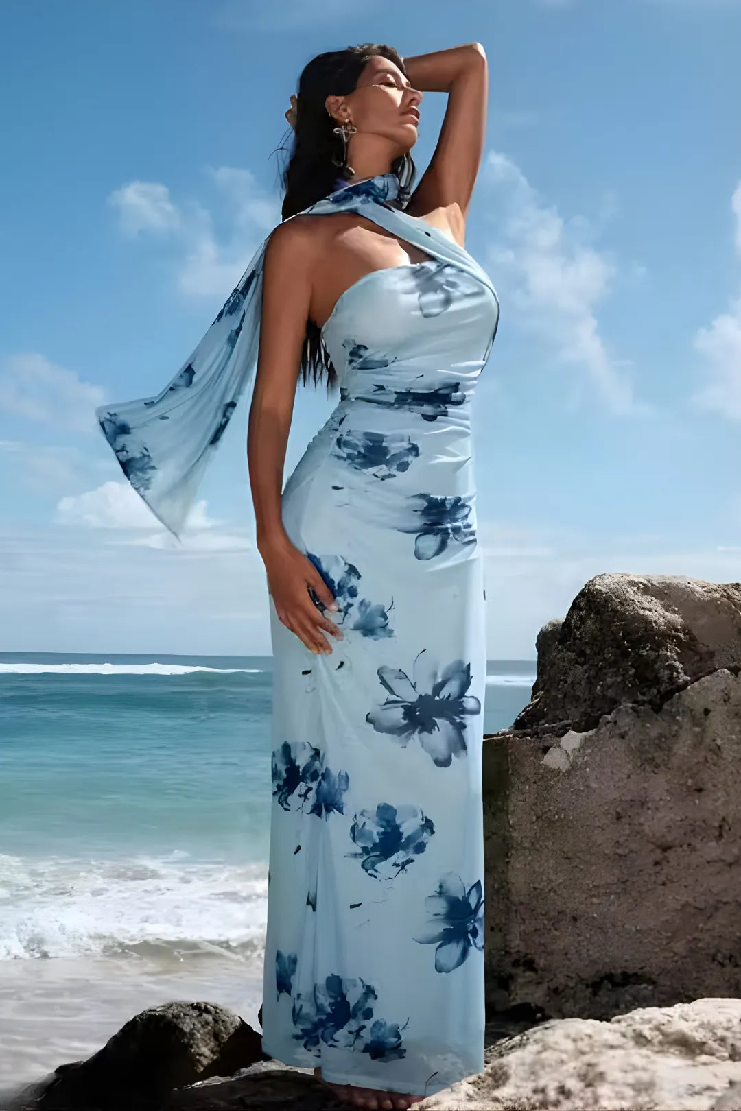 The Island Breeze Scarf Dress