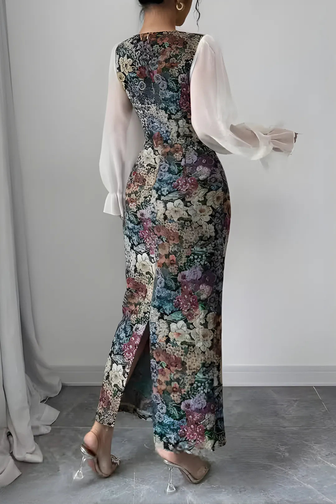 Patchwork Pencil Dress