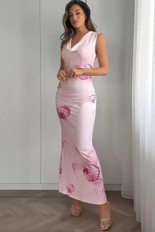 Euphoria Floral Draped Dress