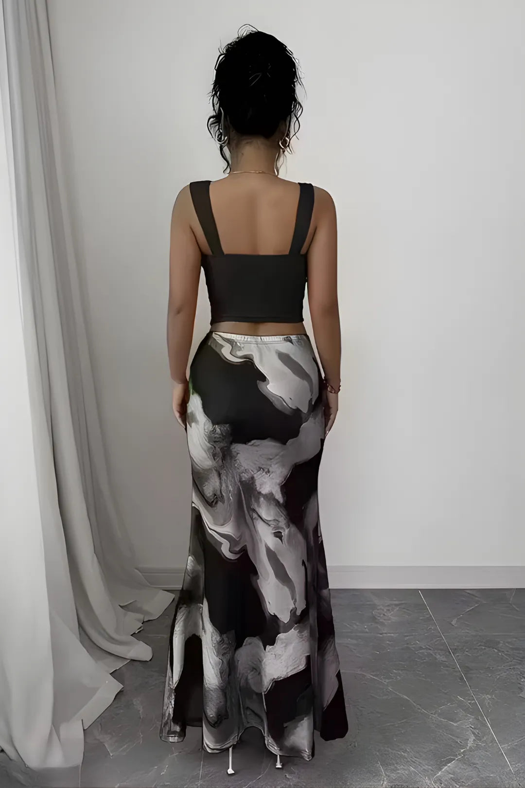 The Abstract Onyx Dress