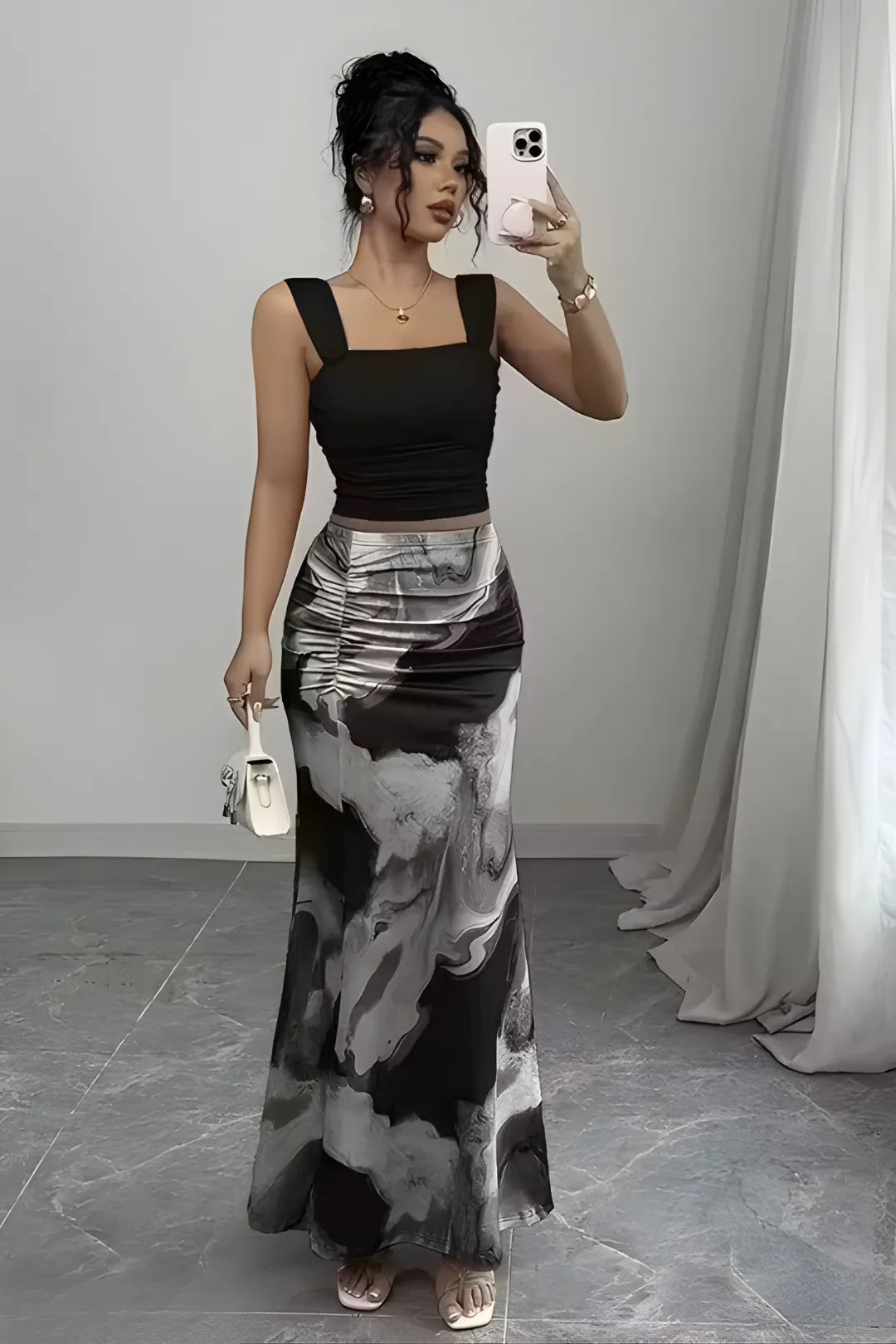 The Abstract Onyx Dress