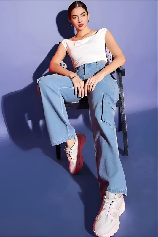 Ruched Cowl Neck Crop Top