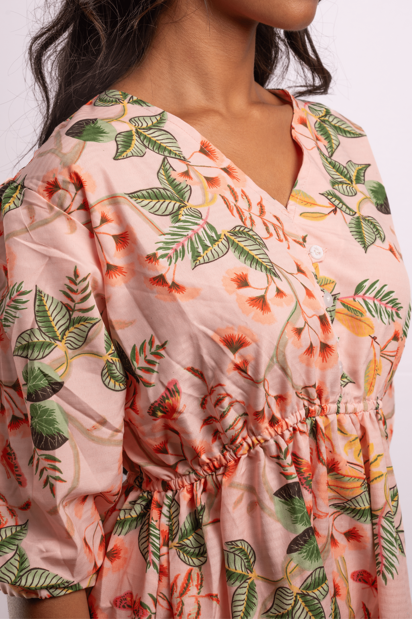 Peach Blossom Breeze Frock