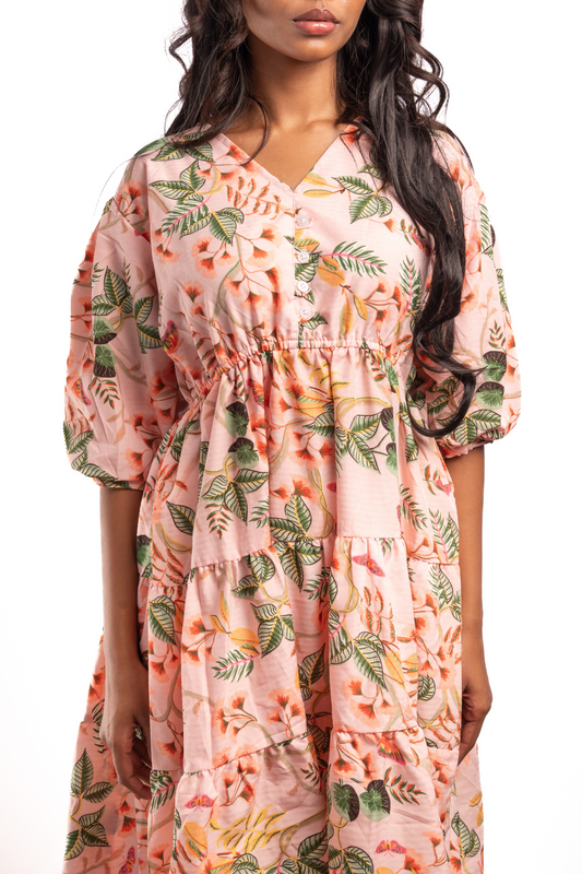 Peach Blossom Breeze Frock